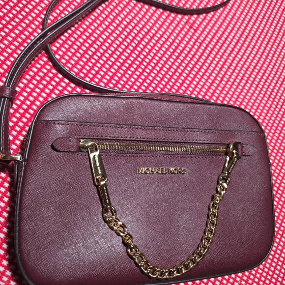 Michael Kors Jet Set Saffiano Leather Crossbody - Picture 1 of 2